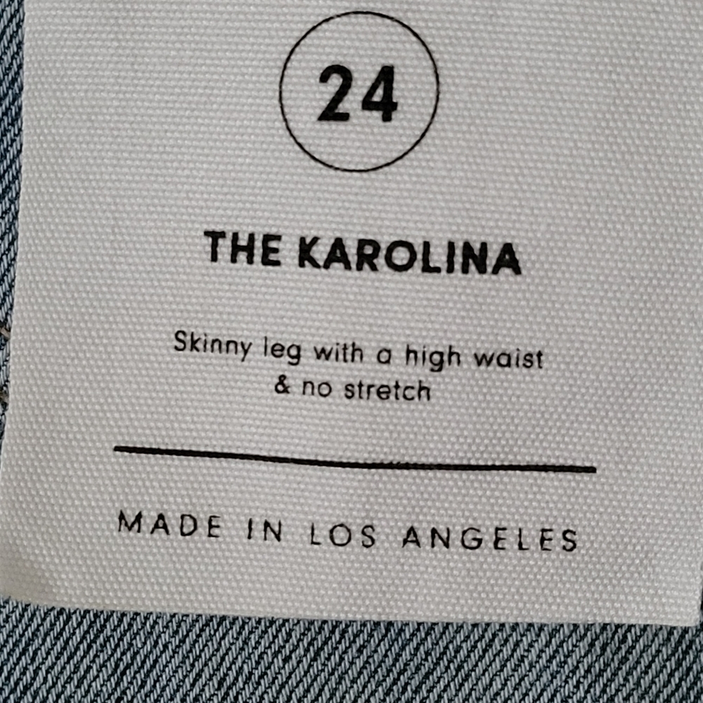 GRLFRND Karolina High-Rise Skinny Jean in Whole Lotta Love Size 24 - Picture 13 of 14